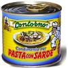 Italicum.it Pasta con sarde alla siciliana, condimento tipico per la pasta con le sarde tradizionale siciliana ditta Contorno. CONFEZIONE DA 24 LATTINE DA 240 GR. CADAUNA - OFFERTA INGROSSO
