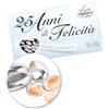 Generic CONFETTI CRISPO ARGENTO NON INCARTATI COMMESTIBILE ALLA MANDORLA SENZA GLUTINE DA GRAMMI 500 PER NOZZE 25° ANNIVERSARIO