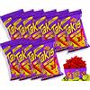 mexhaus Takis Fuego Chips messicani taglienti (confezione da 10) - ciascuno 90 g - Scatola di chip Takis