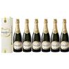 VINADDICT Set di 6 Champagne Perrier-Jouët Grand Brut Con Astucci, 750 millilitri