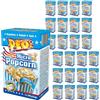 Peo's Popcorn per forno a microonde, salato/salato, confezione risparmio da 72, 24 scatole con 3 confezioni da 100 g, caramelle di mais popcorn per carnevale, feste, spuntini cinematografici, serate