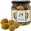 Sicilia Bedda - Olive Siciliane in Vasetto - Prodotto Autentico (Gr. 180, Olive Verdi in Salamoia)