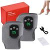LLELEMAMO Soleva Foot Massager, 3-In-1 Naxir Foot Revive Massager, Cordless Heated Ankle Wrap with 3 Vibration Mode,5 Heat Leavel for Achilles Tendinitis and Plantar Fasciitis (2Pcs)