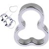 Generico Anelli da allenamento squisiti per uomo, set di resistenza, anelli speciali per lo stretching da uomo - E50IT (Silver)