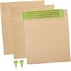 FOMIYES Kit Lavagnetta e Stilo Braille Portatile per Non Vedenti 1 Lavagnetta in Plastica 4 Stilo 20 Fogli per Scrittura Braille Accessori per Studio ed Esercizi