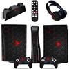LNMLRBXEXZ Adesivo Skin Per PS5 Console Disc Edition & Digital Sticker Vinyl Decal Cover Per Ps5 Controller & Charging Station & Headset & Media Remote 90475 Decalcomania Per Cover(Disc Version)