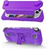 NUHFUFA Custodia protettiva con guscio anteriore staccabile per ASUS Rog Ally 7 pollici Handheld 2023, copertura completa con staffa anti-goccia antipolvere impugnatura ergonomica custodia (viola)