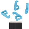 Ouitble Gambe di raffreddamento della console Piedini di supporto stabili antiscivolo Supporto per accessori console di gioco Raffreddamento efficace Materiale ABS ad alta resisten (Blu)