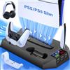 Hollabudz Set di skin con stazione di ricarica controller per console Playstation