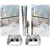 YLMKMVLCZC Pelle Decalcomania Per PS5 Slim Skin Disc Edition Console E Controller Vinyl Cover Skins Wraps Resistente Ai Graffi Compatibile No Shrinkage Forte Adesione 70975 Avvolgimento Della Pelle