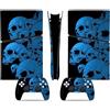 ASBVRJF Pelle Della Console Per PS5 Slim Skin Disc Edition & Digital Console E Controller Vinyl Cover Skins Wraps Resistente Ai Graffi, Compatibile Con 30286 Pelli Avvolge Regalo(Disc Version)