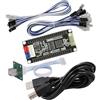 SJ@JX Arcade Game Encoder Tri-mode Bluetooth 2.4G USB Controller Button Joystick Turbo SOCD Wireless Pro Controller for PS4 Dualshocked 4 Nintendo Switch IOS Android Playstation 3 Raspberry Pi PC