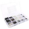 Cryfokt Kit Versatile di Interruttori a Pulsante Tattili 750 Pezzi, Lunga Durata, Ideale per Dispositivi Elettronici Ed Elettrodomestici, Convenientemente Confezionato in Scatola Trasparente per