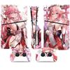 YLMKMVLCZC Pelle Decalcomania Per PS5 Slim Skin Disc Edition Console E Controller Vinyl Cover Skins Wraps Resistente Ai Graffi Compatibile No Shrinkage Forte Adesione Avvolgimento Della Pelle