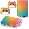 PDURMBUAB Nessuna Schiuma Nessuna Bolla Decal Skin Per PS 5 Disk Edition Console 2 Controller Vinile Cover Skin Wraps Per PS5 Disc Version 47844