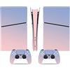 LNMLRBXEXZ Compatibile Con Adesivi Skin Per PS5 Slim Skin Disc Edition & Per Digital Console Controller Vinyl Cover Skins Wraps Scratch Resistant Compatible 43071 Avvolgimento(Disc Version)