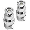 Sorandy Adattatore Coassiale UHF Femmina a Maschio BNC da 2 Pezzi, Connettori in Ottone Adattatore da 50 Ohm, Cavo Antenna SO239 PL259 con Design Compatibile, Ideale per Scanner Radio e Amatoriali