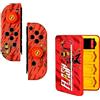 FRTEC - Kit di accessori FLASH DC con licenza ufficiale, custodia rigida + impugnature compatibili con Nintendo Switch e Switch OLED