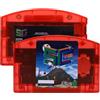 Plyisty Cartuccia di Gioco Open Source SC64 per Console N64, Scheda Flash Cart da 16 GB, Riproduce 64DD e S GB GBC Rom, SummerCart64 Tech con USB-C, Backup 'orologio in Tempo (Rosso