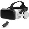 MZECH Cuffie Occhiali 3D VR, Visore Realtà Virtuale 3D, VR Visore Cuffie con Lenti HD Anti Luce Blu, per iPhone/Android Smartphones da 4,7 a 7,2 pollici, Regali di Natale per bambini e adulti(B)