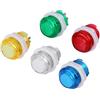 NOENNULL Pulsante Illuminato a LED da 5 Pezzi, Interruttore a Pulsante con Ripristino Automatico, Illuminato a LED con Microinterruttore Progetti di Gioco Controllati da