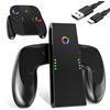 GLDRAM Supporto di ricarica per Switch 2 Joycon - Nero
