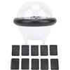 Gucagle Interruttore porta cartuccia di gioco 2 OLED Lite 10 slot Organizzatore protettivo di archiviazione portatile Robusto design girevole Compatto da viaggio Materiale ABS PC (Nero Bianco)