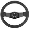 CFTGIW 320 mm/ 13 Pollici per 6- Mezzo Piatto di Sterzo in Pelle con Corno e per il 2016 Luminoso e il 2016 Luminosi Consumano Standard Energetici Mantenendo Perfo Stabile Dmax Match Dmax