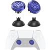 KD.FLY - Tappi in metallo intercambiabili per pollice e base per bastoncini da pollice per driver PS5, kit di ricambio per impugnature personalizzate per driver PS5 a doppio senso, 2 joystick, 2 basi