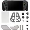 Generico Set antipolvere 14 in 1, protezione antipolvere in fibra di carbonio, tappi in silicone per porte, coperture antipolvere antigraffio, cappucci per joystick accessori di gioco per ROG Xbox Ally/X