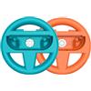 JUCHRZEY 2pcs/set corse ruote da game volante for gaming gaming gaming gaming gaming routing for l'interruttore 2 accessori for controller Joy Con (Orange Blue)