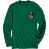 Harry Potter Maglietta a maniche lunghe per adulti con Grifondoro, Serpeverde, Corvonero, Tassorosso, Verde, Small