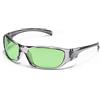 ZORILO Alta Protezione Antiriflesso Uomo Donna Occhiali Da Sole ， Occhiali Da Sole Donna Uomo Occhiali Steampunk Di Lusso Cool Uomo Gotico Sport All'aria Aperta-C05 Grigio (Color : C02 Clear Green)