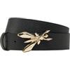 PATRIZIA PEPE Cintura Cw0471-L001 Elegante Donna Pelle Nero S