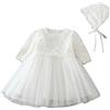 Selene - Abito da battesimo - Bebè femminuccia Ivory 6 Mesi