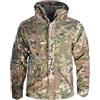 ZMIN Pantaloni Militari Uomo Tattici Giacche Calde Inverno Mimetico Multicam Pantaloni Combattimento Giacca Esercito Campeggio Abbigliamento Uomo, L