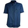 SEA BARRIER Camicia Jeans Leggero Uomo Art Jungle Manica Corta Azzurro M - 3XL