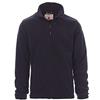 PAYPER Nepal Felpa Pile Uomo Donna 100% Poliestere Chiusura Zip Elastici stringi Polso Tasche Laterali Blu Navy (L)