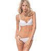 Infiore Brasiliana a Vita Bassa 1102 con Pizzo Set 2 Pezzi (4, Bianco)
