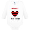 Soho Milano Body Tutina Neonato Baby Tifoso Milanista Rosso Nero "dalla nascita" (3 mesi, Milanista)