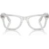 Ray-Ban Rx4340v Wayfarer Ease Photochromic Montature per Occhiali da Vista, Lente Fotocromatica Rigata Azzurro/Demo, 50 mm Unisex-Adulto