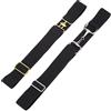 beinkmake 2 cinture elastiche equestri con fibbia a morso per equitazione, sport equestri, cintura elastica equestre con cintura elastica in vita, nero, 43 x 1.6 inch; 41 x 1.5 inch