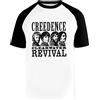 Hopestly Creedence Clearwater Revival People Maglietta da Baseball Unisex da Donna Uomo Bianca Girocollo Maniche Corte Cotone Organico Tee T-Shirt Unisex White S