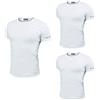 Enrico Coveri 3 t-Shirt Uomo Mezza Manica Girocollo Cotone bielatico Art ET1000 (5/L, Bianco)