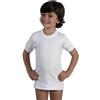 ROSSOPORPORA, 6 Maglie Interne Bimbo Ragazzo a Manica Corta in Caldo Cotone Bianco. 12 Anni