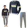 Navigare Pigiama Uomo Invernale Caldo Cotone Interlock Nero aleross2141519 (L)