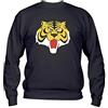 Vestin Felpa Uomo Girocollo Basic Top qualità Top vestibilità - l'Uomo Tigre - Divertente Humor Made in Italy (Nero, M)