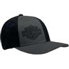 Harley-Davidson Cappellino da Baseball Regolabile Snapback da Uomo a Righe - Grigio/Nero, Grigio, Taglia Unica