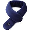SHINROAD Supporto cervicale per studenti, scaldacollo elettrico ricaricabile, scaldacollo, scaldacollo con 3 marce regolabili, avvolgimento termico in tessuto felpato, blu reale, s