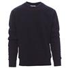 PAYPER Orlando Felpa Girocollo da Uomo Manica Lunga a Giro Misto Cotone Polsini Vita in Costina Elasticizzata Blu Navy (M)